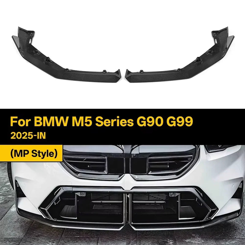 Diffuseur de Pare-Chocs Carbone BMW M5 G90 G99 Style MP - détail du montage - Becquet Voiture