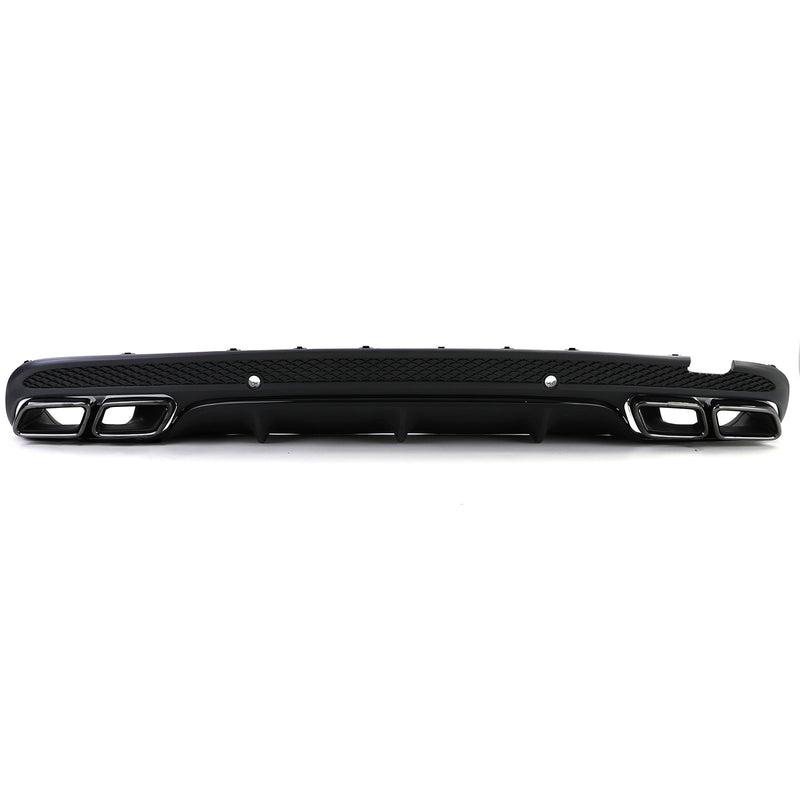 Diffuseur Et Sorties Échappement Look 63 AMG Mercedes Classe C - installé sur véhicule - Becquet Voiture