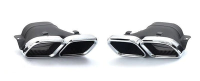 Diffuseur Et Sorties Échappement Look 63 AMG Mercedes Classe C - vue de face 2 - Becquet Voiture