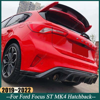Diffuseur et Spoiler Arrière Ford Focus ST MK4 2019-2022 - vue de profil - Becquet Voiture