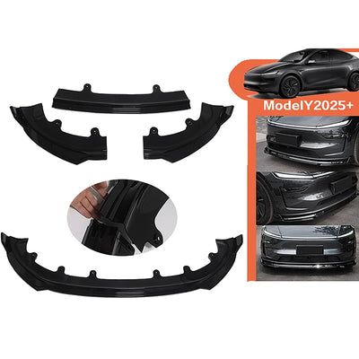 Diffuseur Lèvre Pare-Chocs Avant Tesla Model Y Juniper 2025 - packshot studio - Becquet Voiture