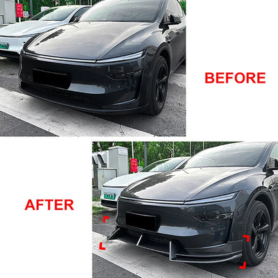 Diffuseur Lèvre Pare-Chocs Tesla Model Y Juniper 2025 - vue de trois-quarts - Becquet Voiture