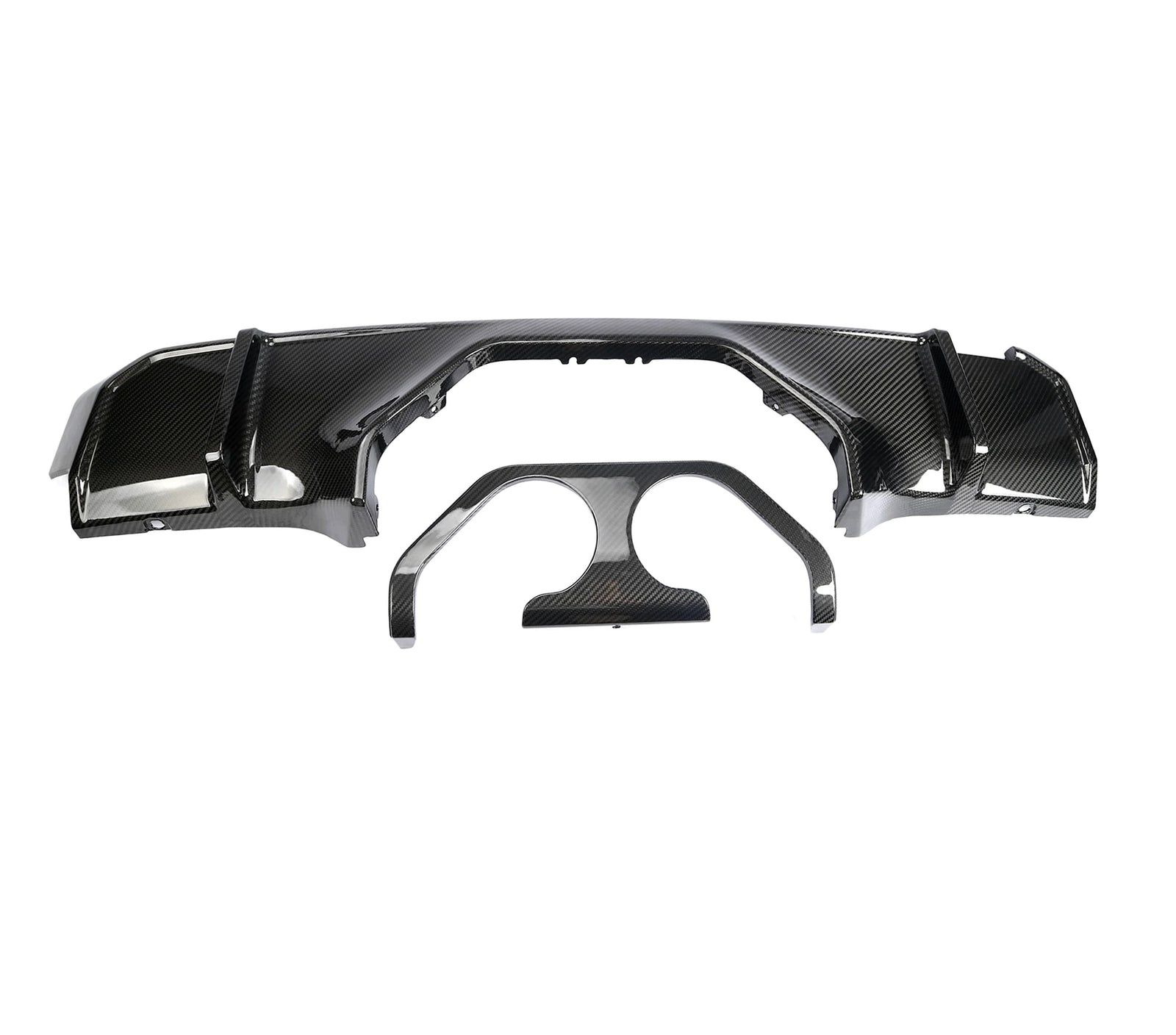 Diffuseur MP Centre Fibre Carbone BMW G80 G82 - vue de face - Becquet Voiture