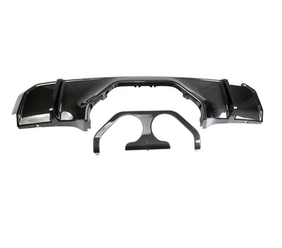 Diffuseur MP Centre Fibre Carbone BMW G80 G82 - vue de face - Becquet Voiture