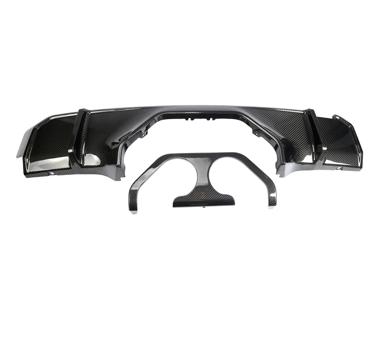 Diffuseur MP Centre Fibre Carbone BMW G80 G82 - vue de face - Becquet Voiture