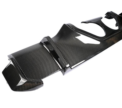 Diffuseur MP Centre Fibre Carbone BMW G80 G82 - vue de trois-quarts - Becquet Voiture