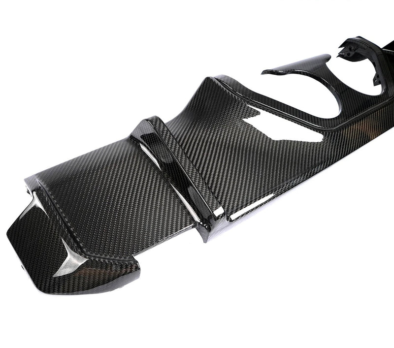 Diffuseur MP Centre Fibre Carbone BMW G80 G82 - vue de trois-quarts - Becquet Voiture