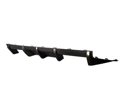 Diffuseur MP en Fibre de Carbone pour BMW G87 M2 - vue de trois-quarts - Becquet Voiture