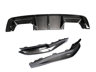 Diffuseur OEM+ Fibre Carbone BMW G80 G82 - vue de face - Becquet Voiture