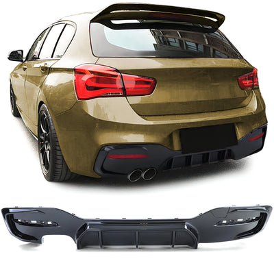 Diffuseur Pare-Choc Arrière M Performance BMW Série 1 F20 2011-2018 - installé sur véhicule - Becquet Voiture