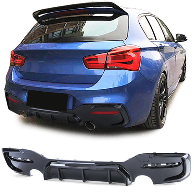Diffuseur Pare-Choc Arrière M Performance BMW Série 1 F20 2011-2018 - vue de trois-quarts 2 - Becquet Voiture