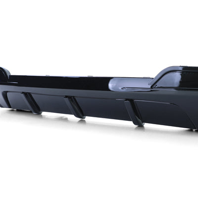 Diffuseur Pare-Choc Arrière M Performance BMW Série 5 F10 Noir - vue de dessus 2 - Becquet Voiture
