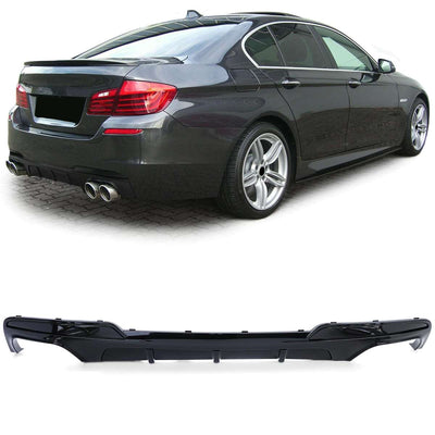 Diffuseur Pare-Choc Arrière M Performance BMW Série 5 F10 Noir - vue de dessus - Becquet Voiture