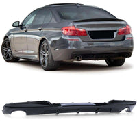 Diffuseur Pare-Choc Arrière M Performance BMW Série 5 F10 Noir - vue de face 2 - Becquet Voiture