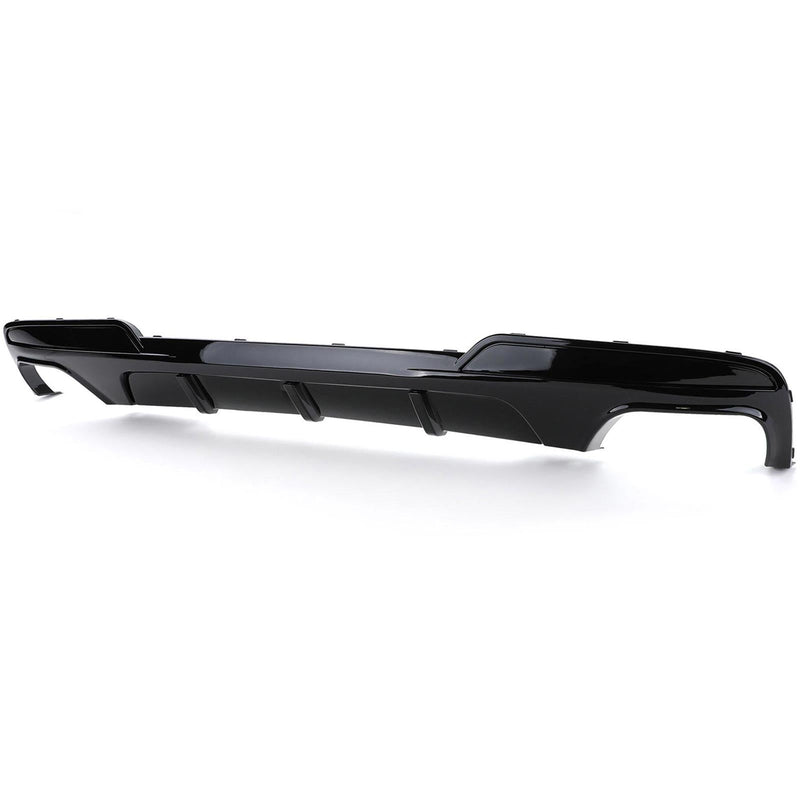 Diffuseur Pare-Choc Arrière M Performance BMW Série 5 F10 Noir - vue de face - Becquet Voiture
