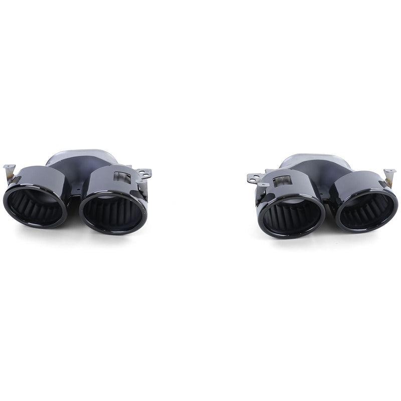 Diffuseur Pare-Choc Arrière Mercedes CLA C118 2019-2025 Noir Brillant - vue arrière 2 - Becquet Voiture