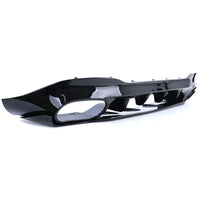 Diffuseur Pare-Choc Arrière Mercedes CLA C118 2019-2025 Noir Brillant - vue arrière - Becquet Voiture