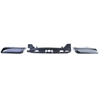 Diffuseur Pare-Choc Arrière Mercedes CLA C118 2019-2025 Noir Brillant - vue de face 2 - Becquet Voiture