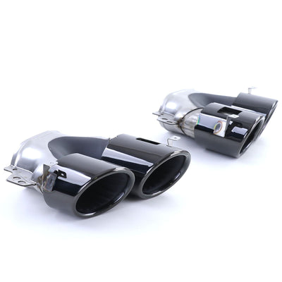 Diffuseur Pare-Choc Arrière Mercedes CLA C118 2019-2025 Noir Brillant - vue de trois-quarts 2 - Becquet Voiture