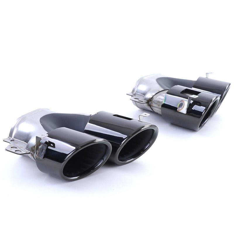 Diffuseur Pare-Choc Arrière Mercedes CLA C118 2019-2025 Noir Brillant - vue de trois-quarts 2 - Becquet Voiture