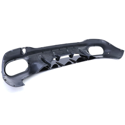 Diffuseur Pare-Choc Arrière Mercedes CLA C118 2019-2025 Noir Brillant - vue rapprochée - Becquet Voiture
