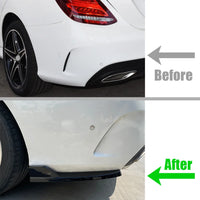 Diffuseur Pare-Chocs Arrière Mercedes Classe C W205 2015-2021 - vue de profil - Becquet Voiture
