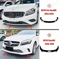 Diffuseur Pare-Chocs Avant Mercedes Classe A W176 2013-2018 - vue arrière - Becquet Voiture
