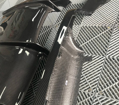Diffuseur PSM Carbone BMW F80 F82 F83 - vue arrière - Becquet Voiture