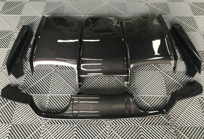 Diffuseur PSM Carbone BMW F80 F82 F83 - vue de profil - Becquet Voiture