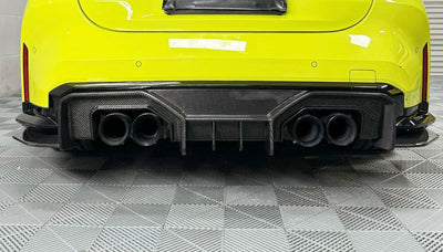 Diffuseur Style AD Fibre Carbone BMW G80 G82 - vue arrière - Becquet Voiture