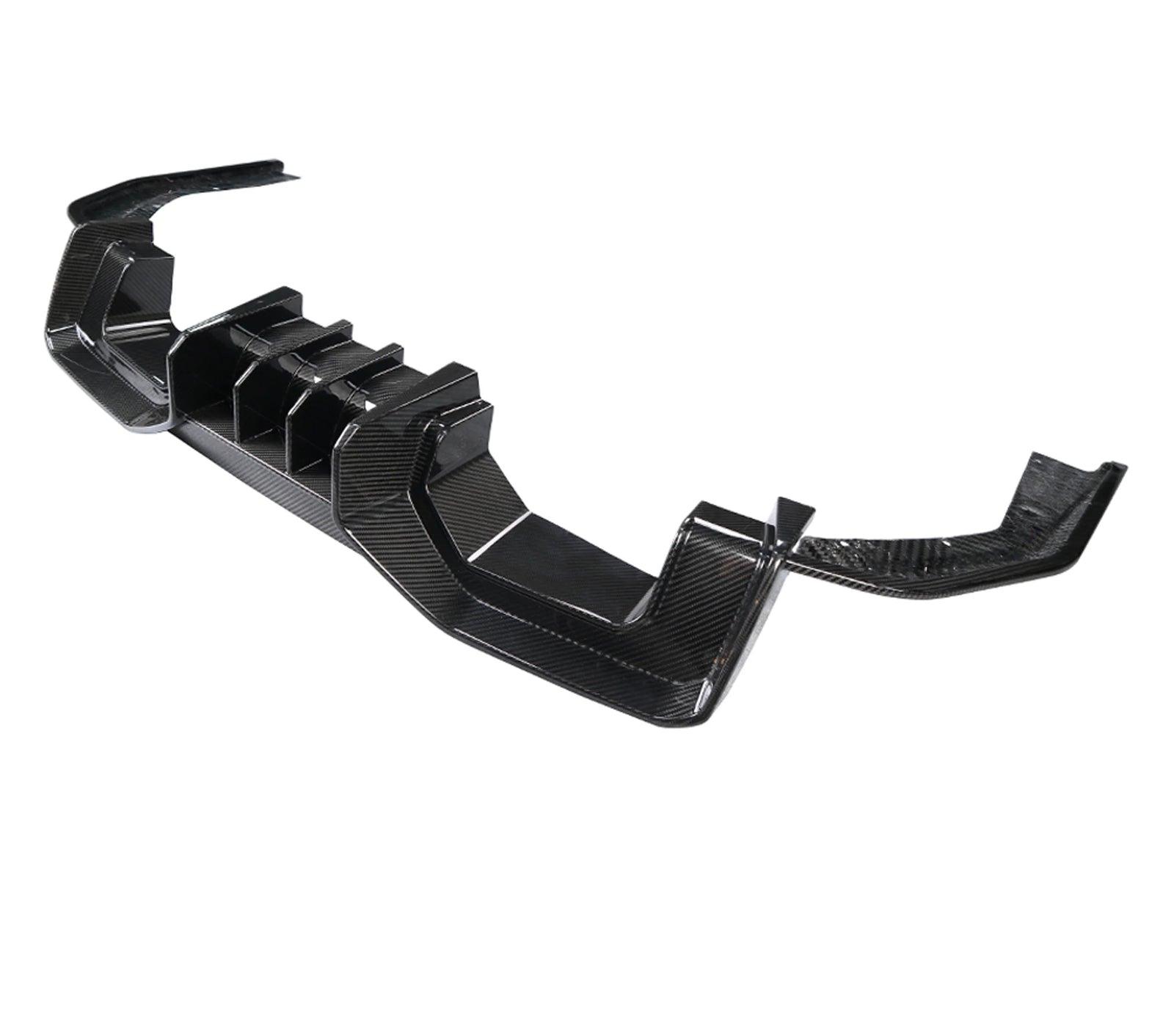 Diffuseur Style AD Fibre Carbone BMW G80 G82 - vue de face - Becquet Voiture