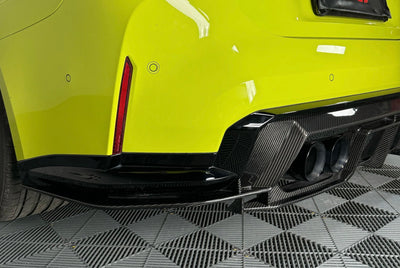 Diffuseur Style PSM Fibre Carbone BMW G80 G82 - installé sur véhicule - Becquet Voiture
