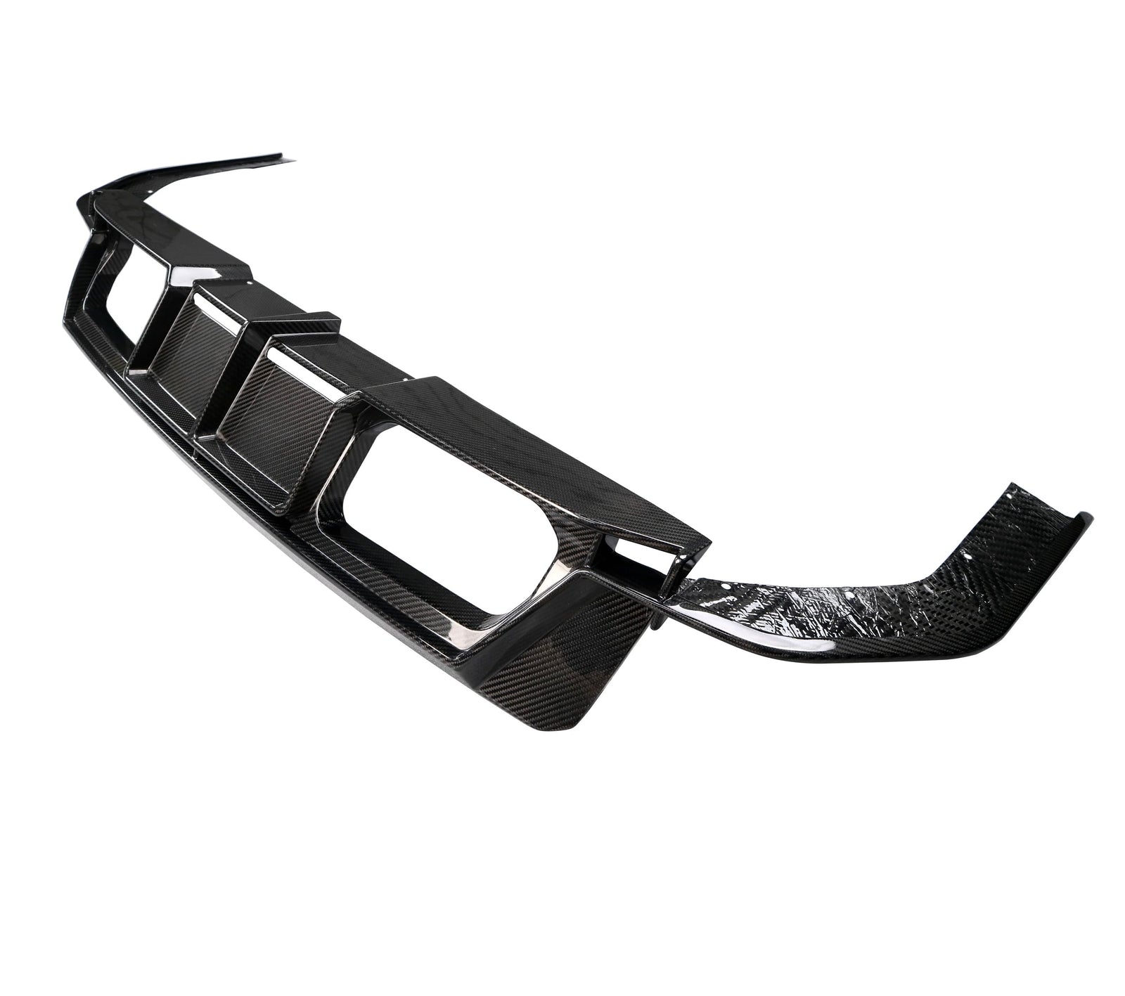 Diffuseur Style PSM Fibre Carbone BMW G80 G82 - vue de face - Becquet Voiture