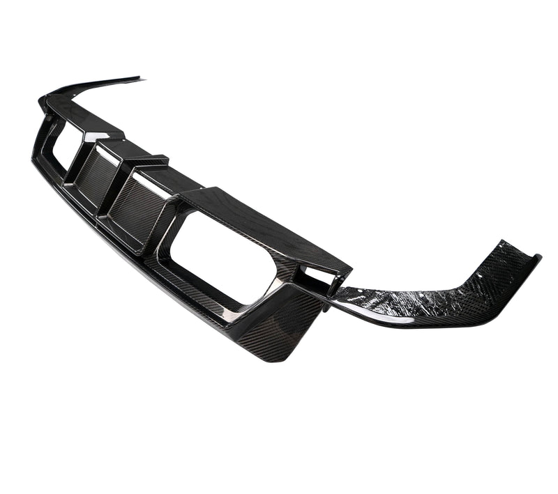 Diffuseur Style PSM Fibre Carbone BMW G80 G82 - vue de face - Becquet Voiture