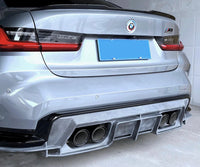 Diffuseur Style PSM Fibre Carbone BMW G80 G82 - vue de trois-quarts - Becquet Voiture