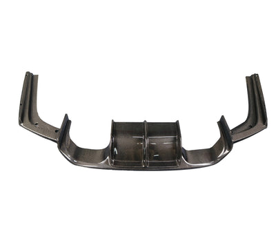 Diffuseur Style V BMW F80 F82 F83 Fibre De Carbone - vue de face - Becquet Voiture