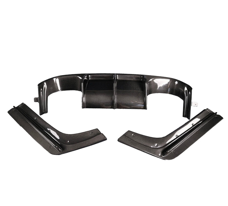 Diffuseur Style V Fibre Carbone BMW F80 F82 F83 - vue de face - Becquet Voiture
