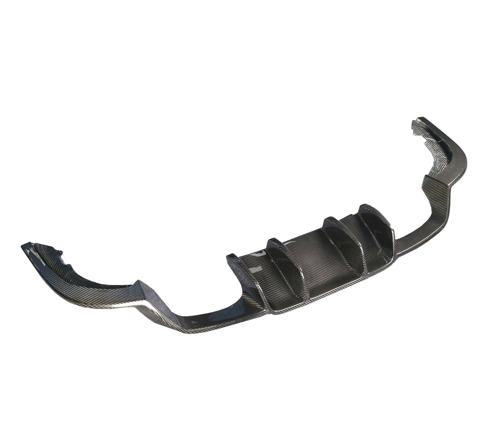 Diffuseur V-Style Carbone Noir BMW M2 F87 - vue de face - Becquet Voiture