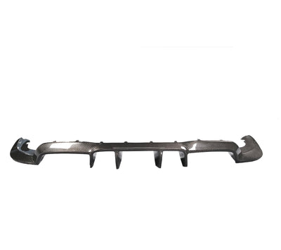Diffuseur V-Style Carbone Noir BMW M2 F87 - vue de profil - Becquet Voiture