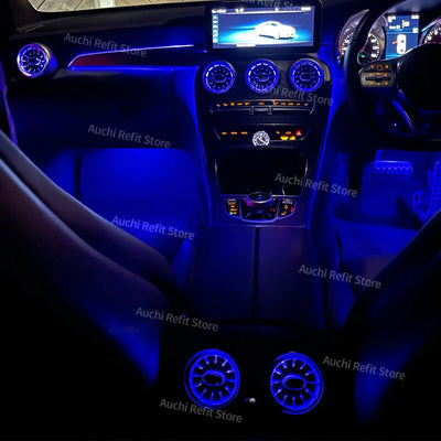 Diffuseurs d'Air Lumière d'Ambiance Mercedes Classe C GLC - vue de trois-quarts - Becquet Voiture