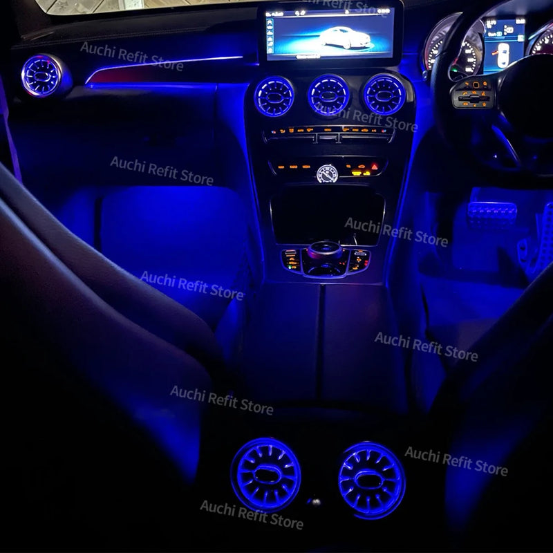Diffuseurs d'Air Lumière d'Ambiance Mercedes Classe C GLC - vue de trois-quarts - Becquet Voiture