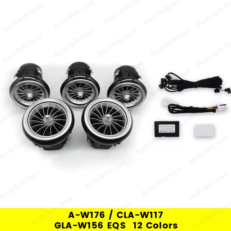 Diffuseurs d'Air Lumière d'Ambiance Mercedes Classe C GLC - vue rapprochée - Becquet Voiture