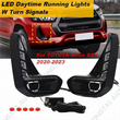 DRL LED Toyota Hilux Revo Clignotants Blancs Jaunes