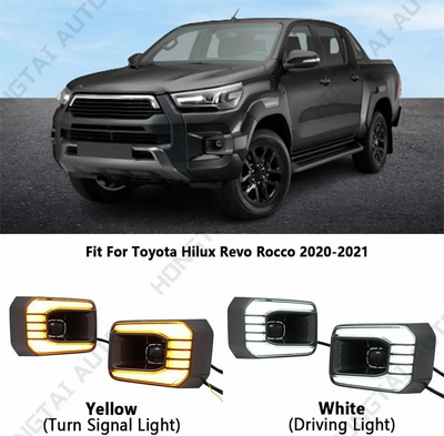 DRL Streamer LED Toyota Hilux Rocco Clignotants - vue de profil - Becquet Voiture