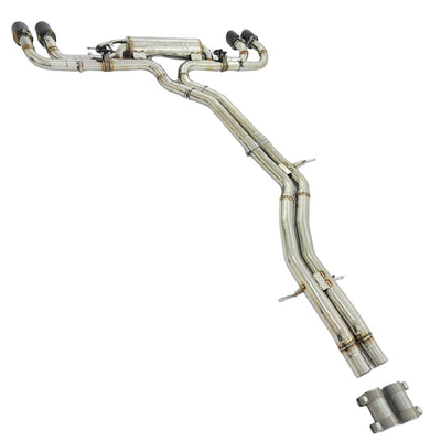 Echappement Catback Audi SQ7 SQ8 V8 4.0T Inox Noir - vue arrière - Becquet Voiture