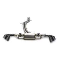 Echappement Catback Lamborghini Urus Inox Embouts Noirs - vue de trois-quarts - Becquet Voiture