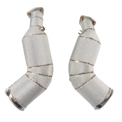 Echappement Downpipe Audi RSQ8 SQ8 SQ7 V8 4.0T - vue arrière - Becquet Voiture