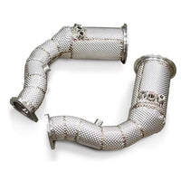Echappement Downpipe Audi RSQ8 SQ8 SQ7 V8 4.0T - vue de face - Becquet Voiture