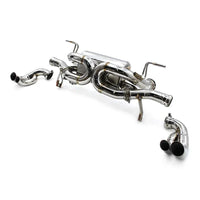 Echappement Inox Cat Back Audi R8 V10 2015-2023 - vue arrière - Becquet Voiture