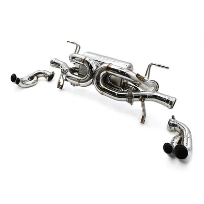 Echappement Inox Cat Back Audi R8 V10 2015-2023 - vue arrière - Becquet Voiture